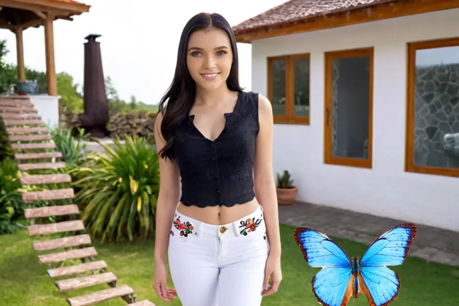 Calça jeans branca estampada look feminino
