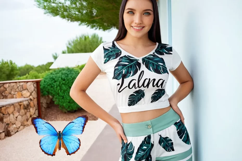 Calça pantacourt estampada