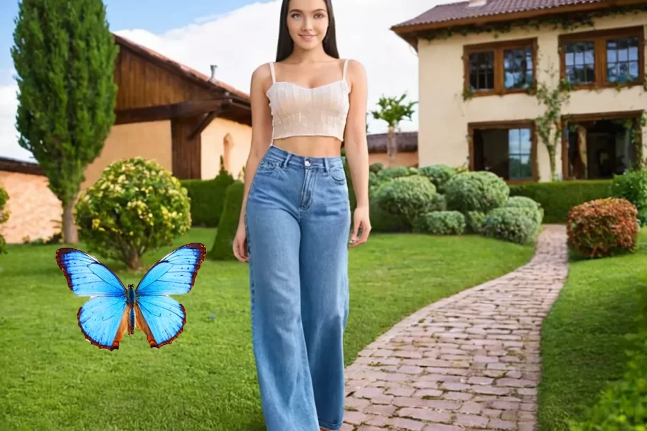 Calça wide leg cintura baixa