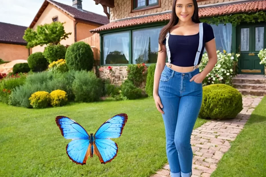 Look calça jeans com suspensório feminino