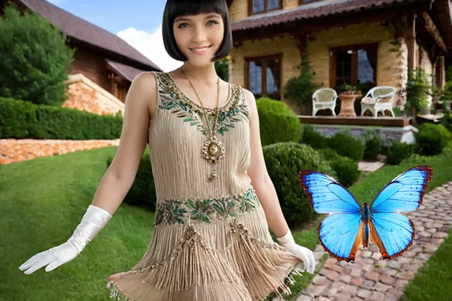 Look feminino vestido década de 1920