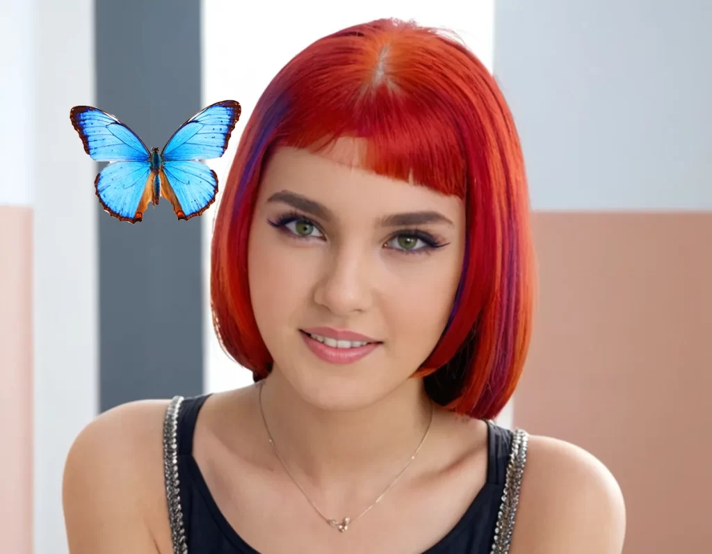 Looks com Chanel curto liso vermelho