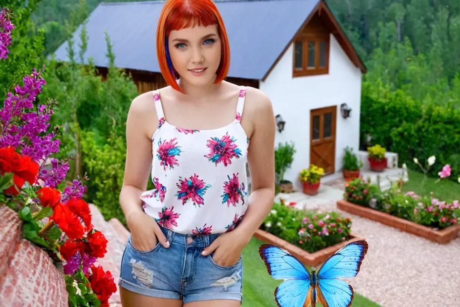 Shorts jeans com estampa floral um look delicado e charmoso