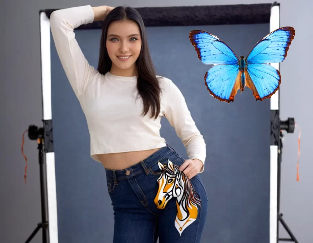 calça jeans com estampa de pônei um look bonito e elegante