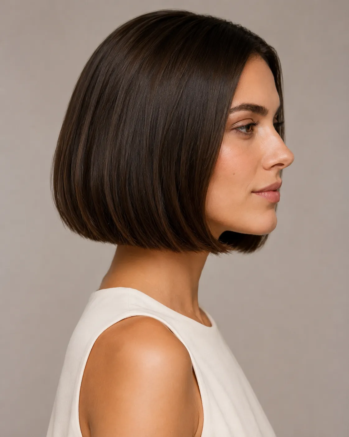 Corte Bob clássico com acabamento elegante e movimento nas pontas
