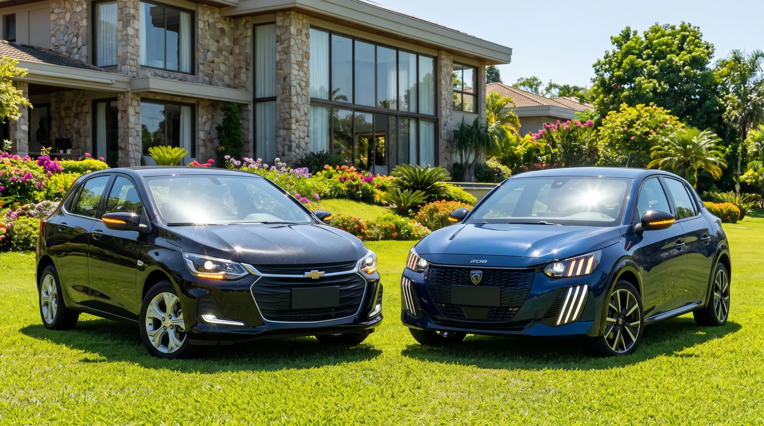 Onix Premier x Peugeot 208 GT MHEV 2027: segurança e TCO